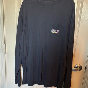 Vineyard Vines Men's Navy Long Sleeve T Shirt